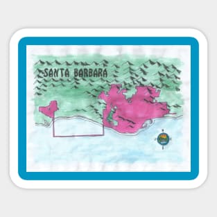 Santa Barbara Sticker